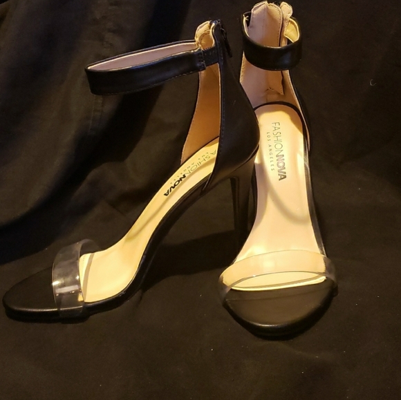 NWOT EUC Invisible Ankle Strap Dress Heels Summer Heel Open Toe Sandal - Picture 16 of 16